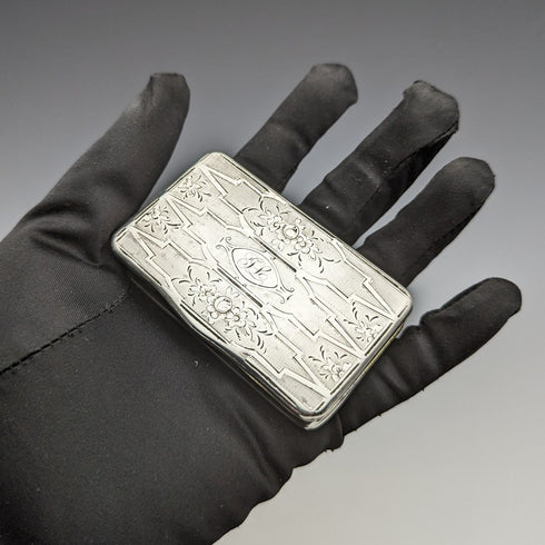 Early 19th Century French Antique 950 Silver Snuff Box 69g